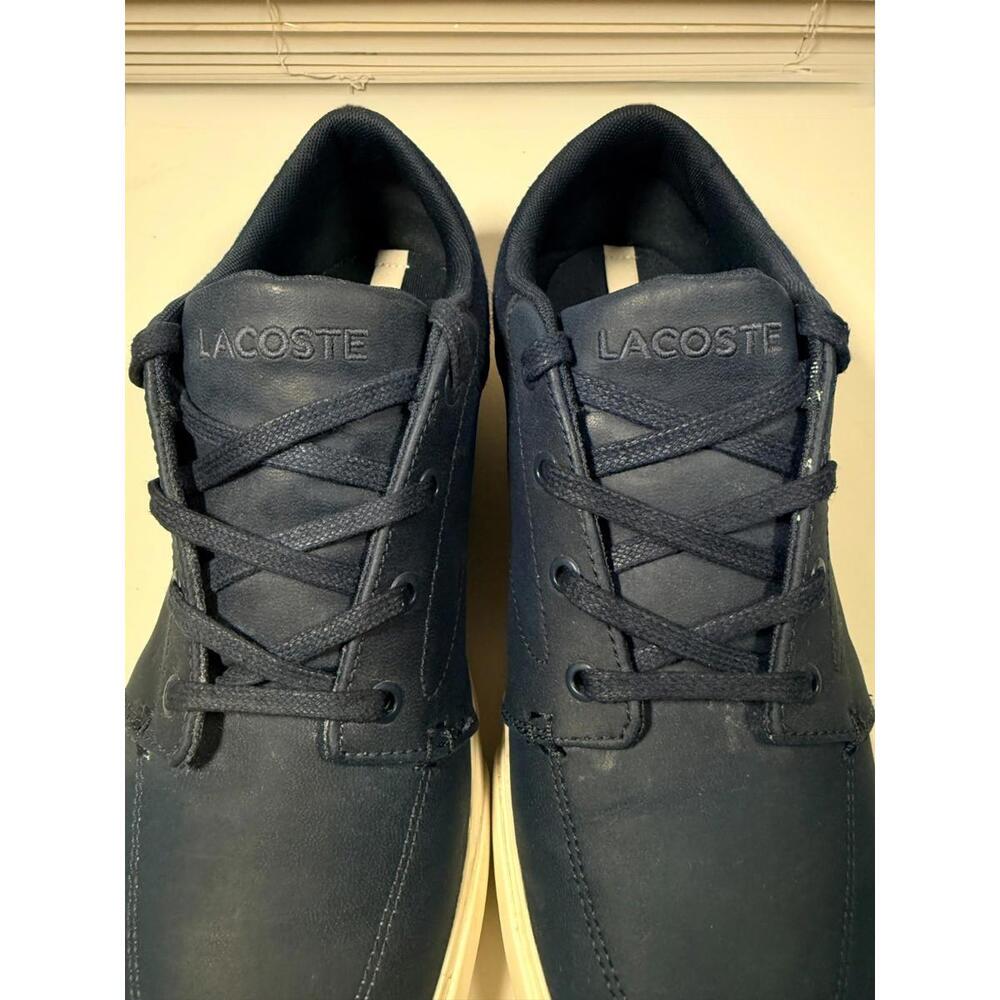 Lacoste Men's Bayliss Sneakers 119 1 CMA Navy/Off White Size 9 - Picture 7 of 9